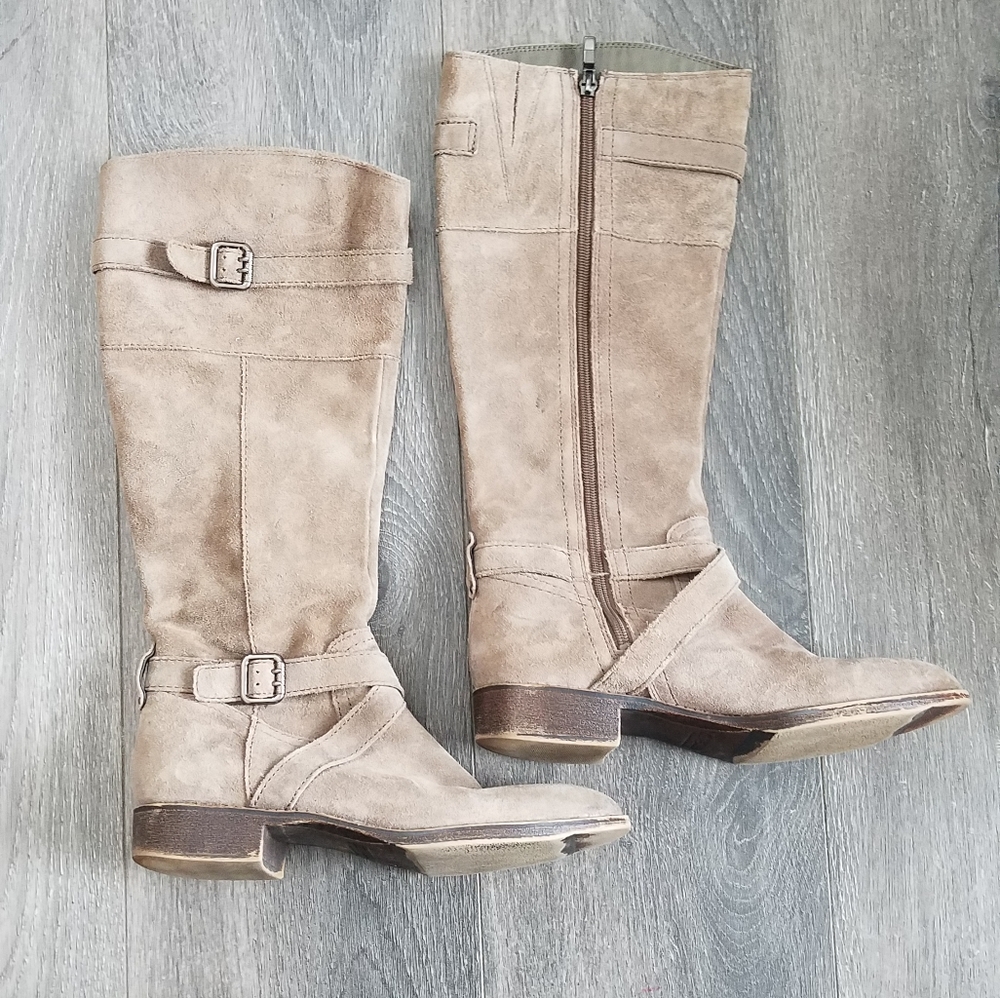 SE Boutique Tall Boots Camel Leather sz 8.5